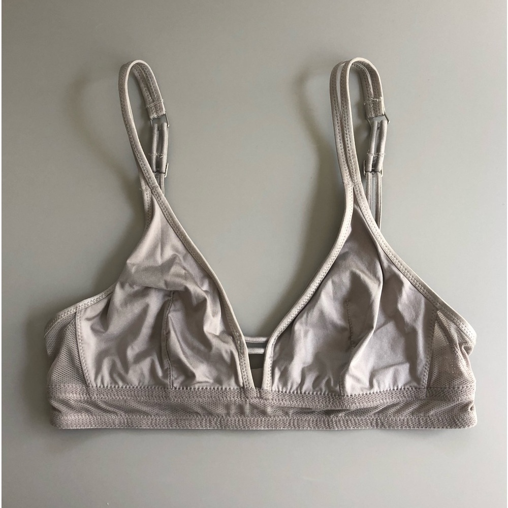 TRUE Bralette Silver Gray Unlined Size: S